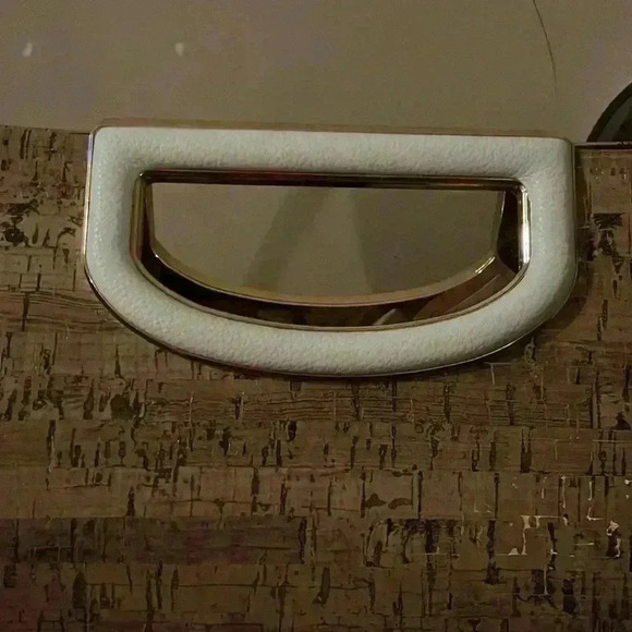 Anne Klein Cream And Cork Bucket Bag/Shoulder Tote - Picture 7 of 9